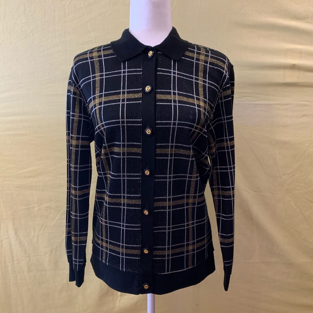 ⭐️Eccobay NWOT Plaid Button Down Holiday Blouse⭐️